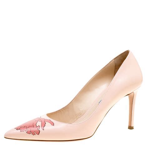 prada flower shoe|prada runway pointed toe pump.